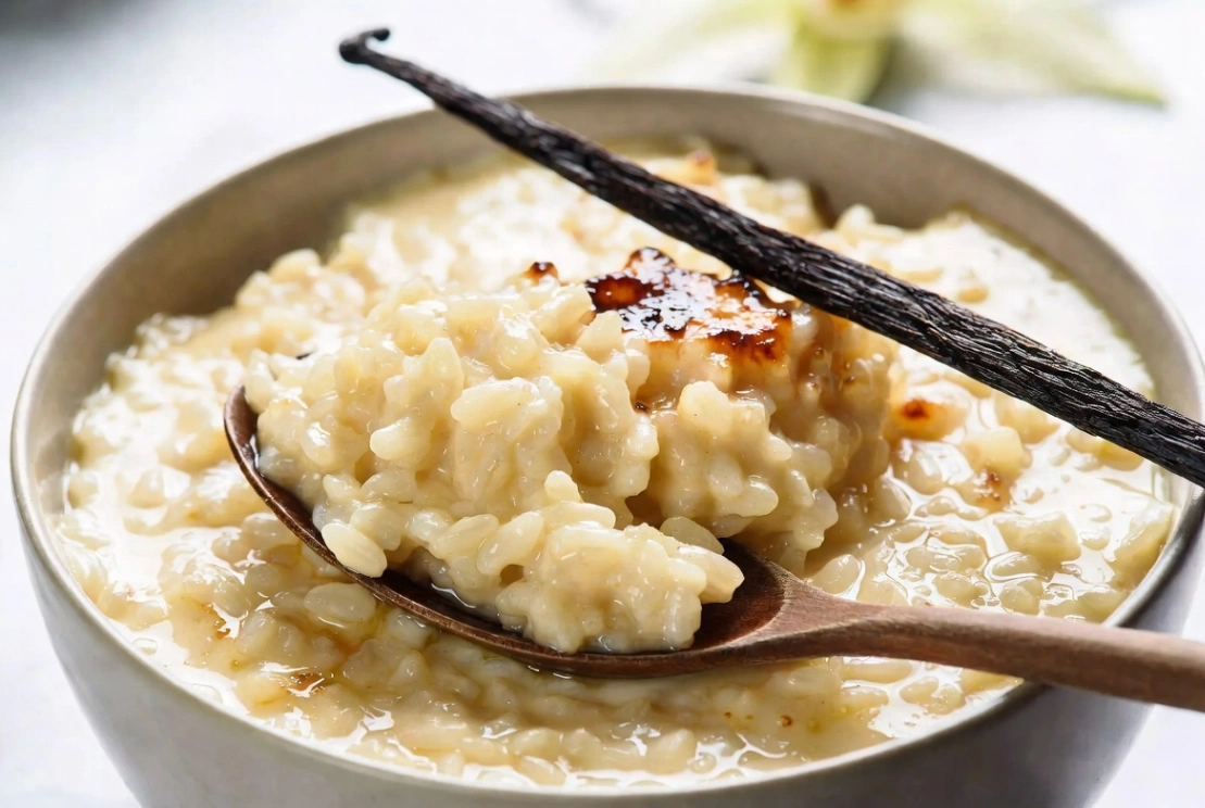 Plat : Riz au lait à la vanille