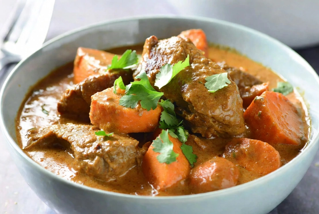 Plat : Curry d'agneau à la patate douce