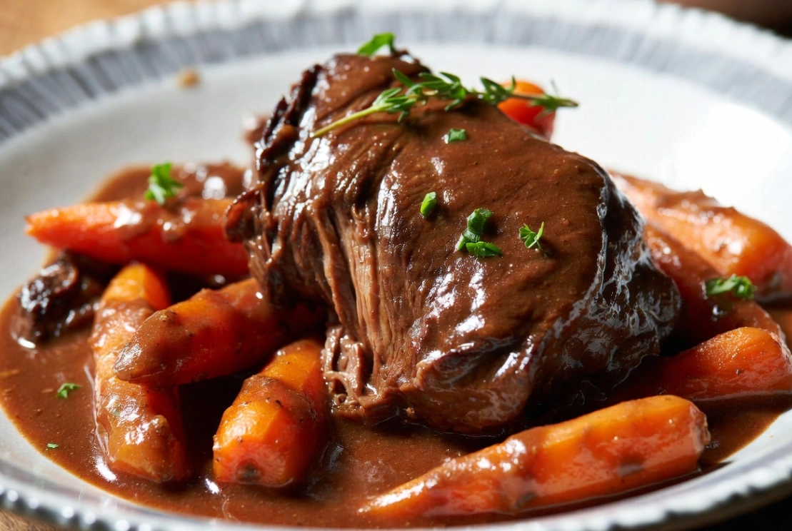 Plat : Bœuf aux carottes fondant de grand-mère