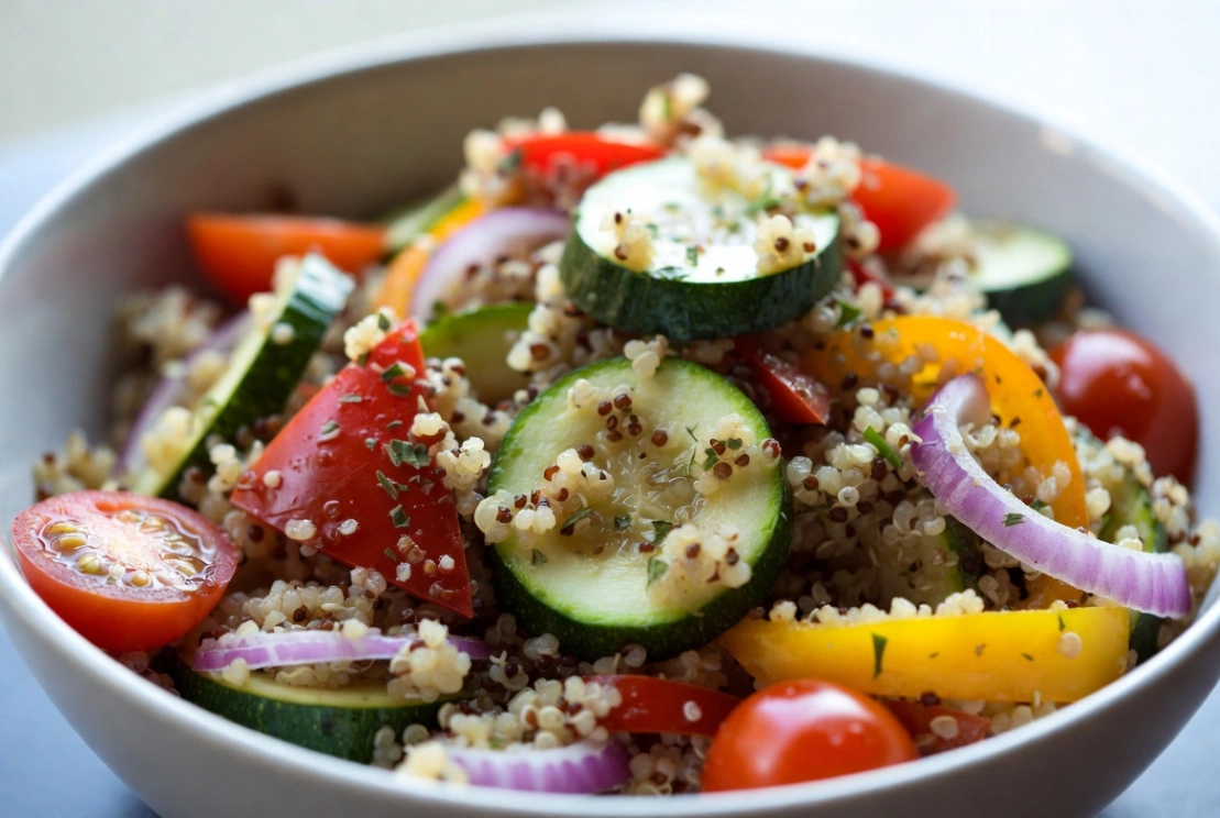 Plat : Quinoa aux légumes du soleil