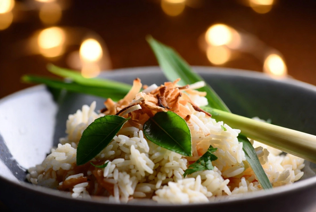 Plat : Riz parfumé au lait de coco