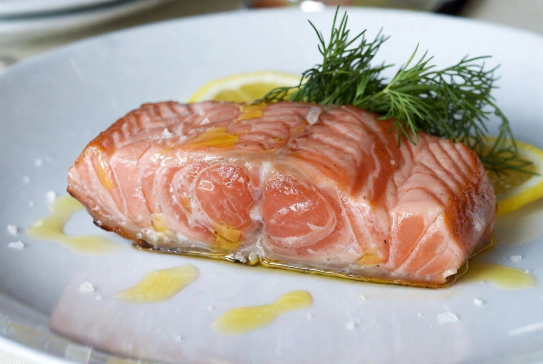 Plat : Saumon mi-cuit sous vide