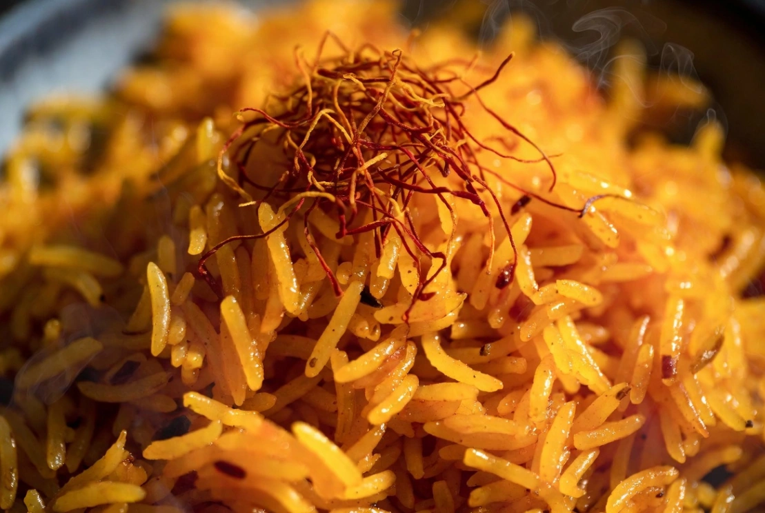 Plat : Riz basmati au safran