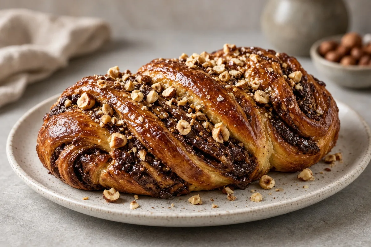 Plat : Babka chocolat-noisette