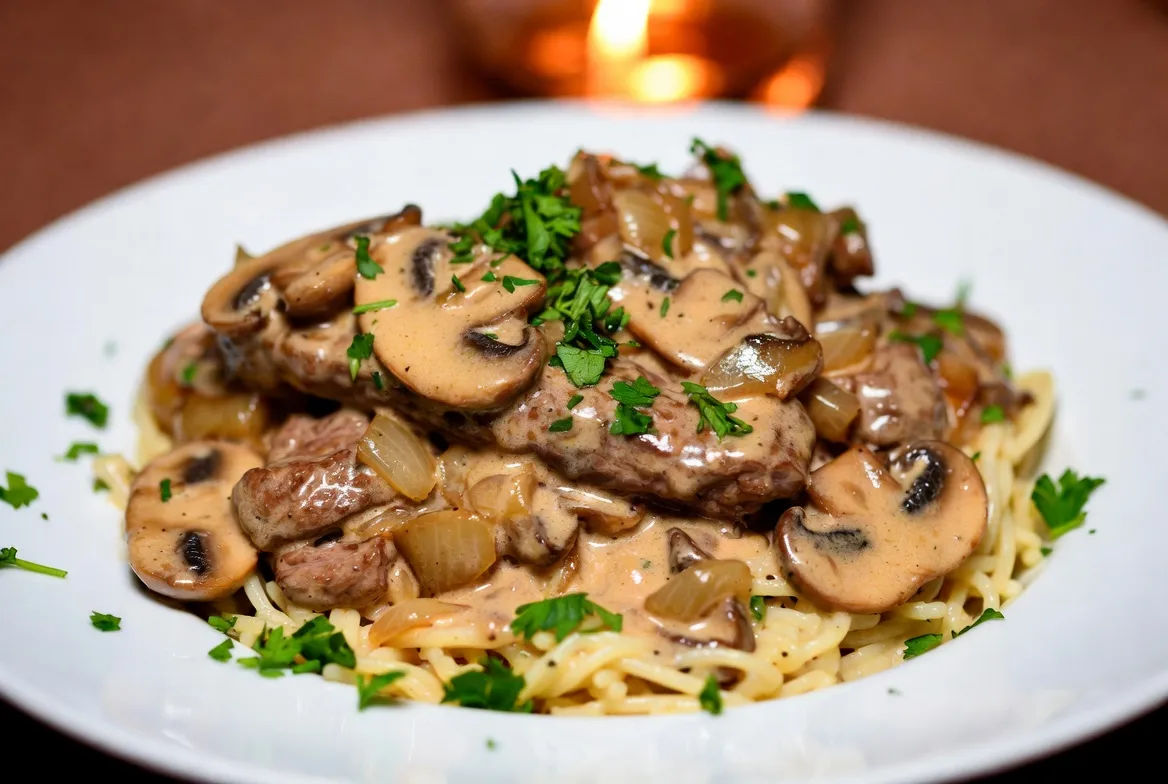 Plat : Bœuf Stroganoff