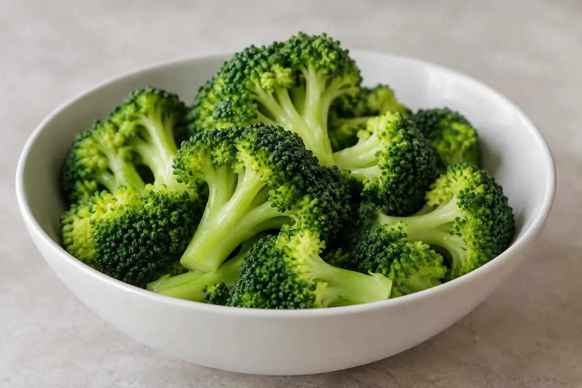 Plain steamed broccoli