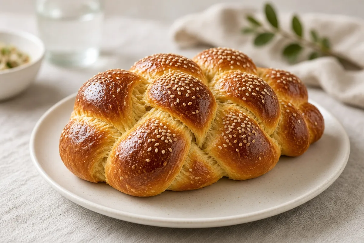 Plat : Challah tressée