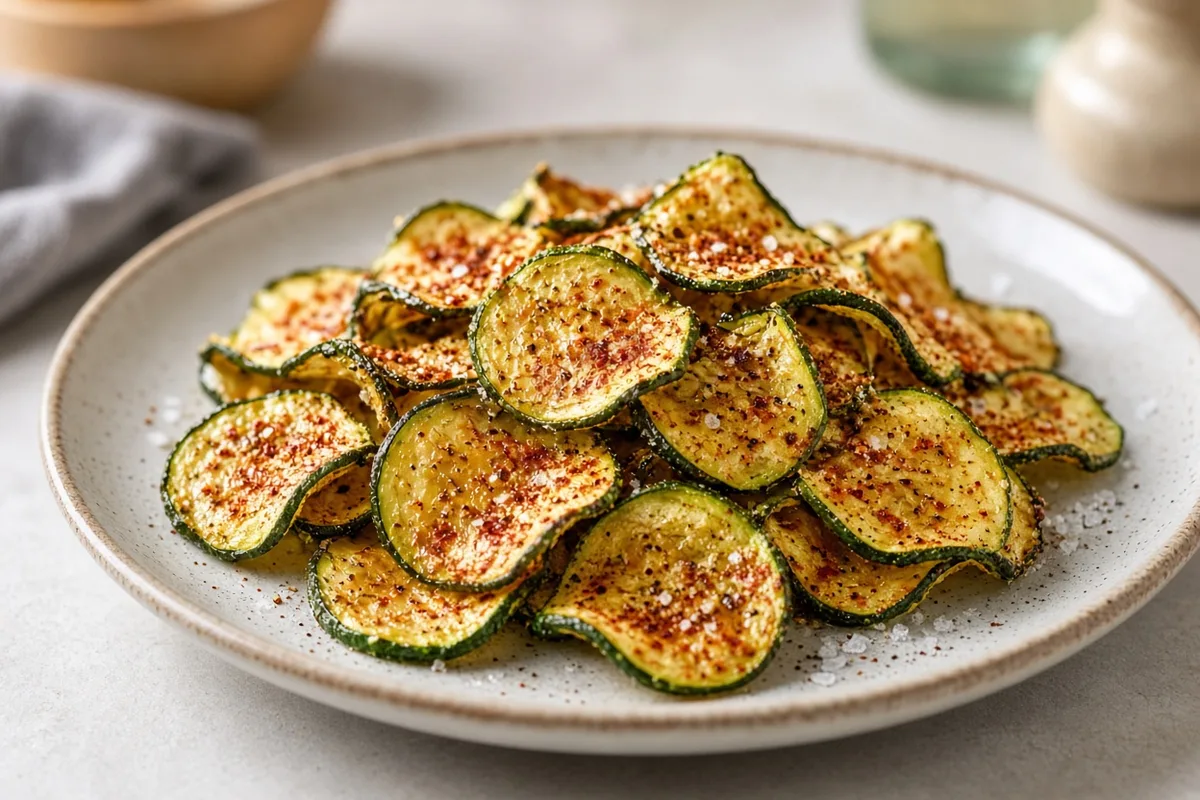 Plat : Chips de courgette au paprika