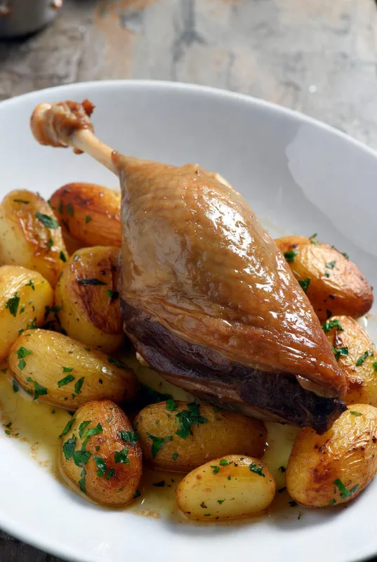 Plat : Confit de canard maison