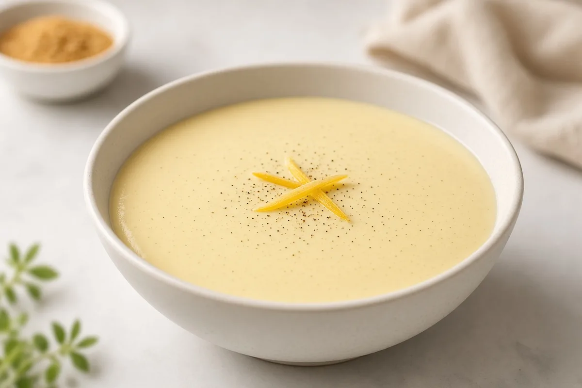 Plat : Crème anglaise sous vide