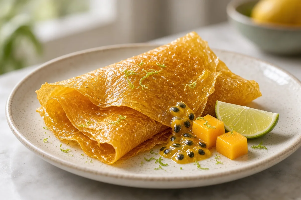 Plat : Cuir de fruits mangue-passion
