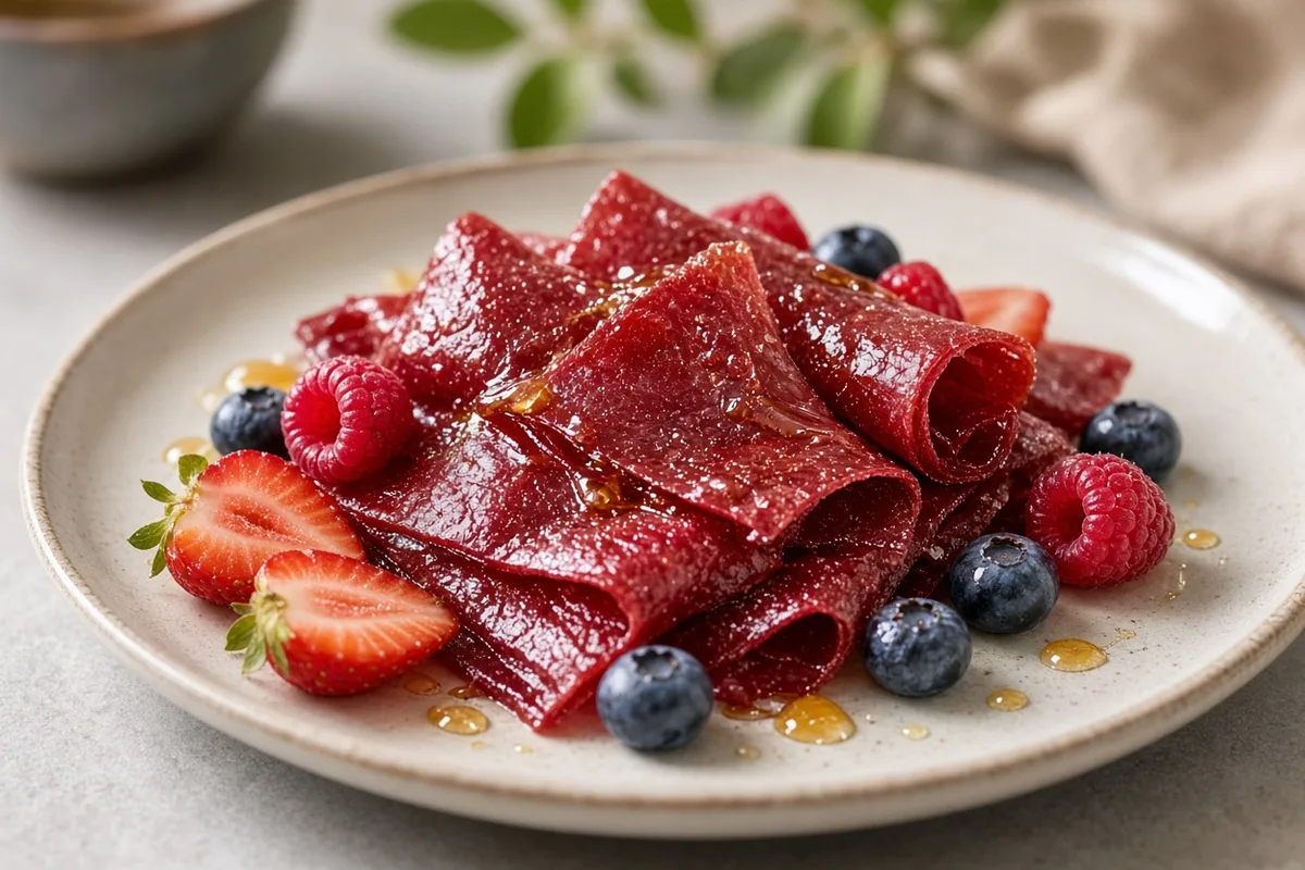 Cuir de fruits rouges