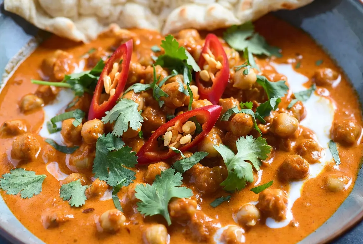 Plat : Curry de pois chiches au lait de coco