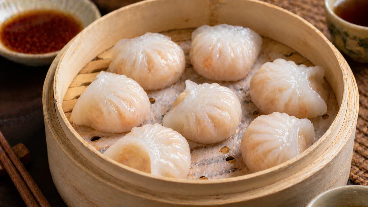 Plat : Dim sum vapeur (ha gow)