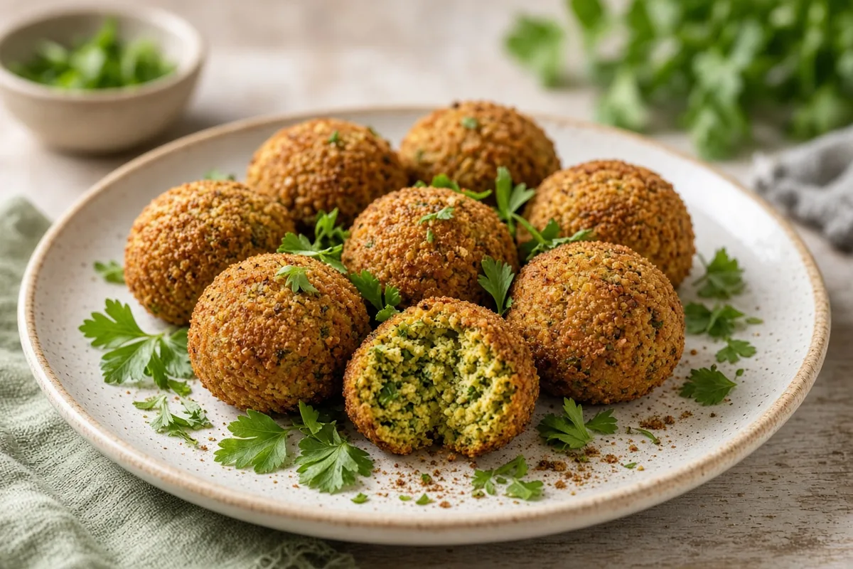 Plat : Falafels croustillants aux herbes
