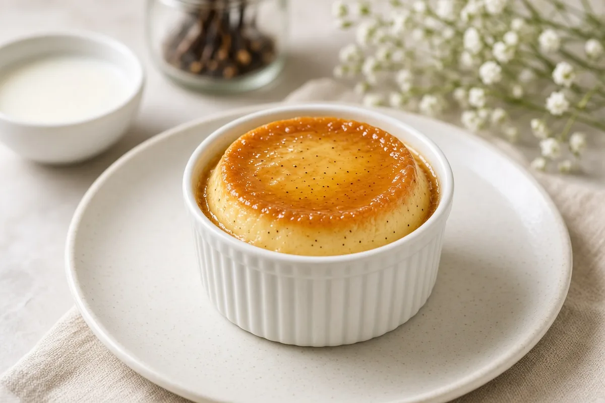 Plat : Flan vanille minute