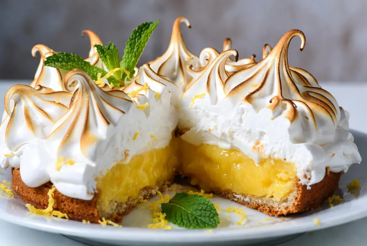 Plat : Fondant au citron meringué