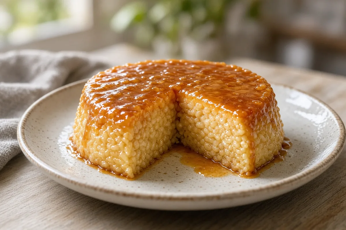 Plat : Gâteau de riz au caramel