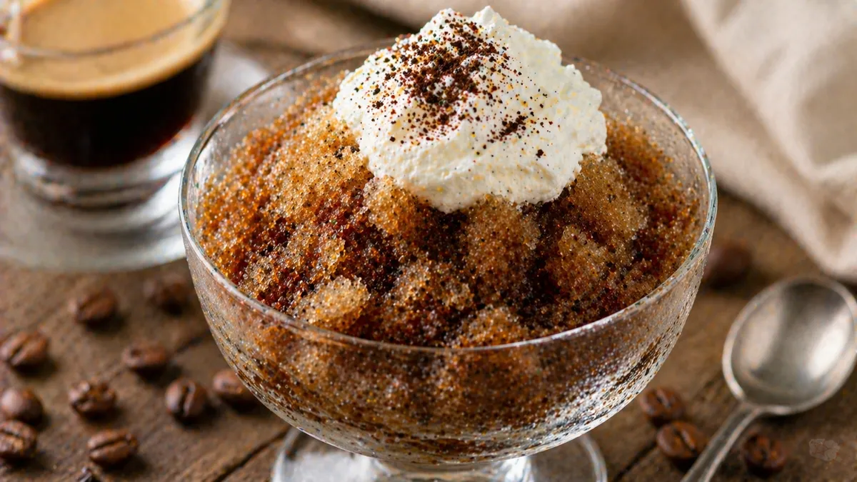Plat : Granita au café sicilienne