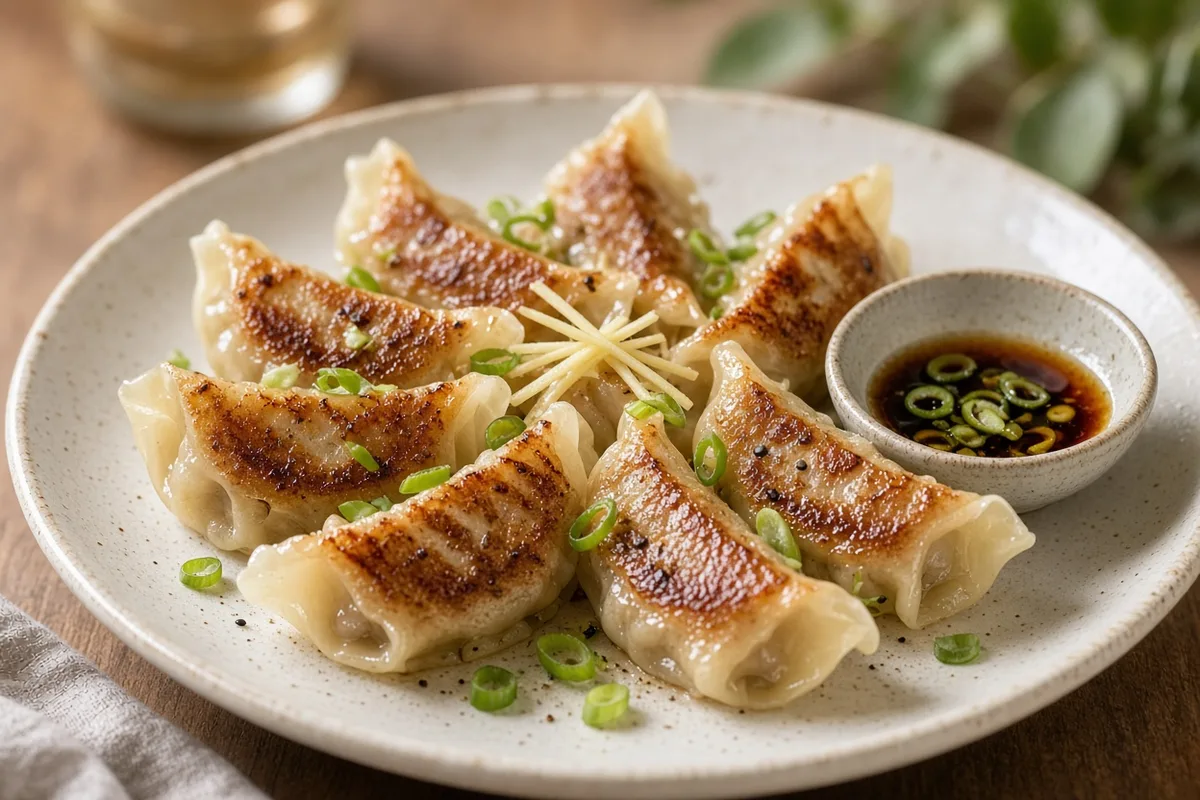 Plat : Gyozas poêlés porc-chou