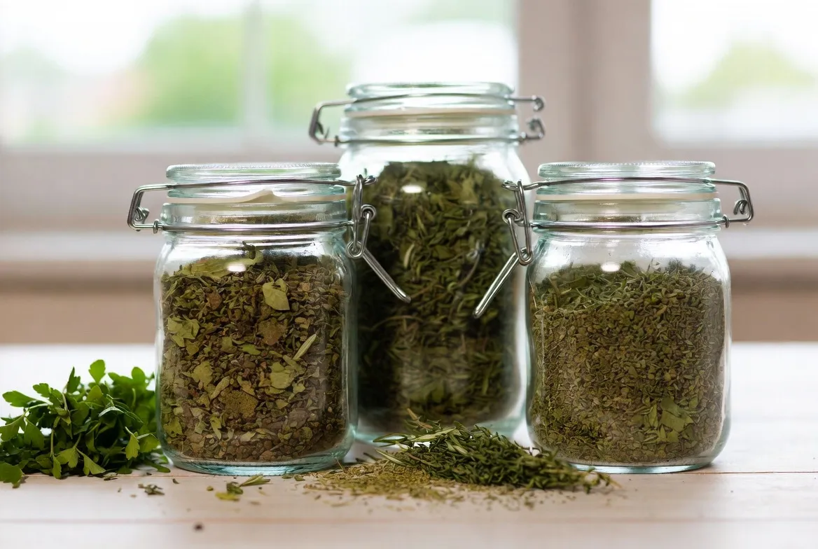 Plat : Herbes aromatiques séchées