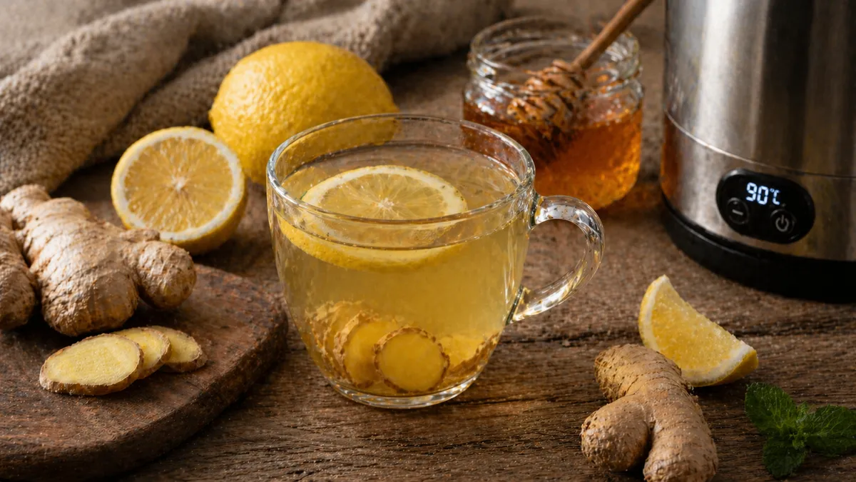 Plat : Infusion gingembre-citron-miel