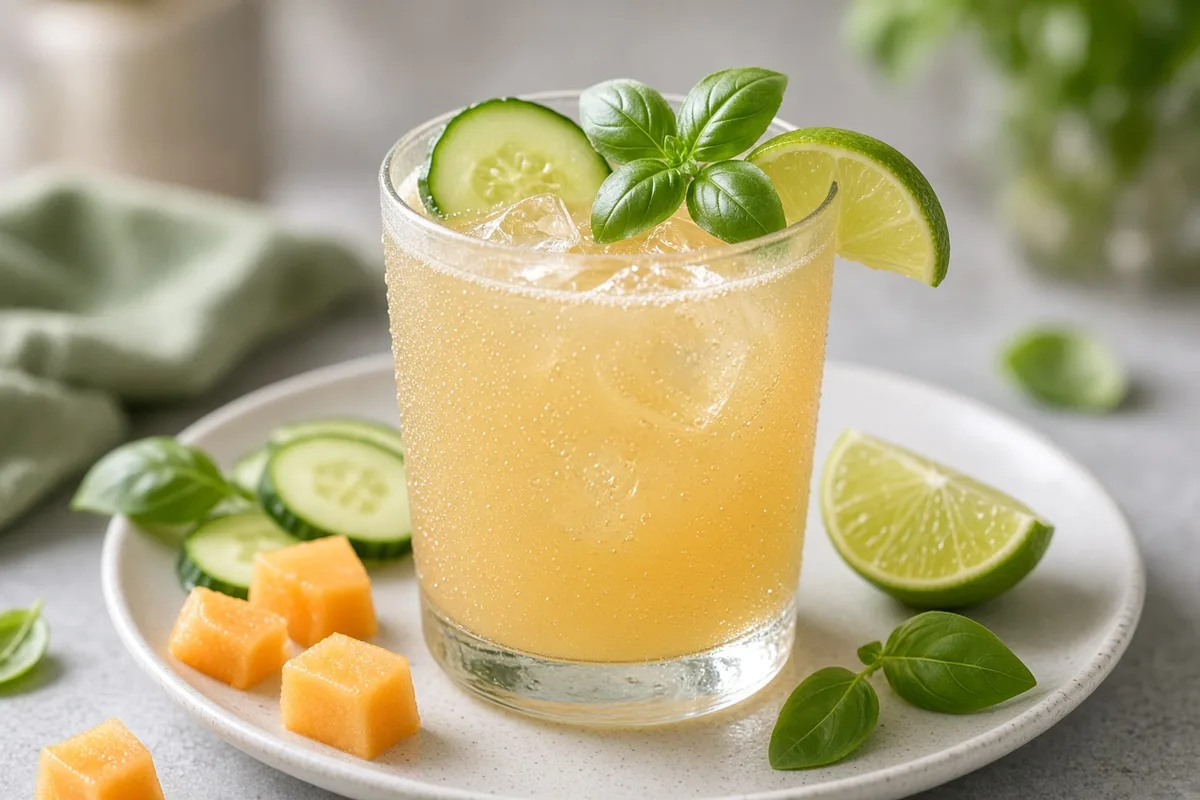 Plat : Jus melon-concombre-basilic
