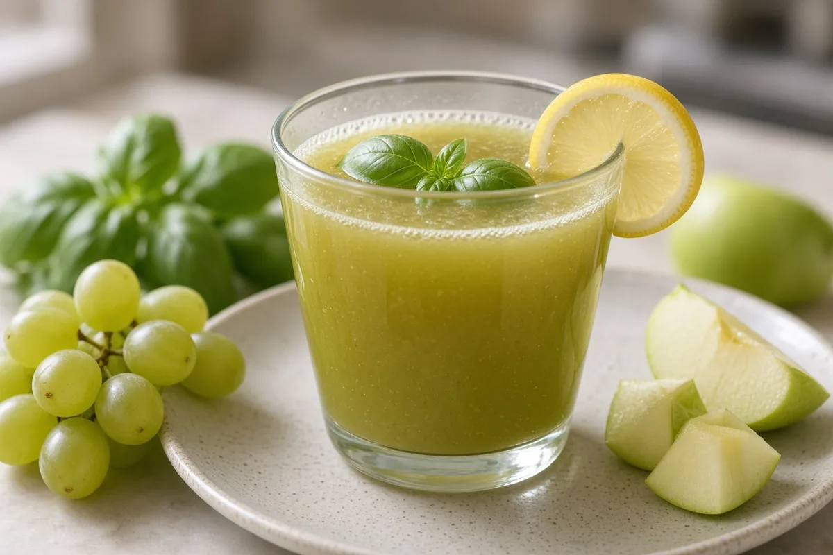 Plat : Jus raisin-pomme-basilic