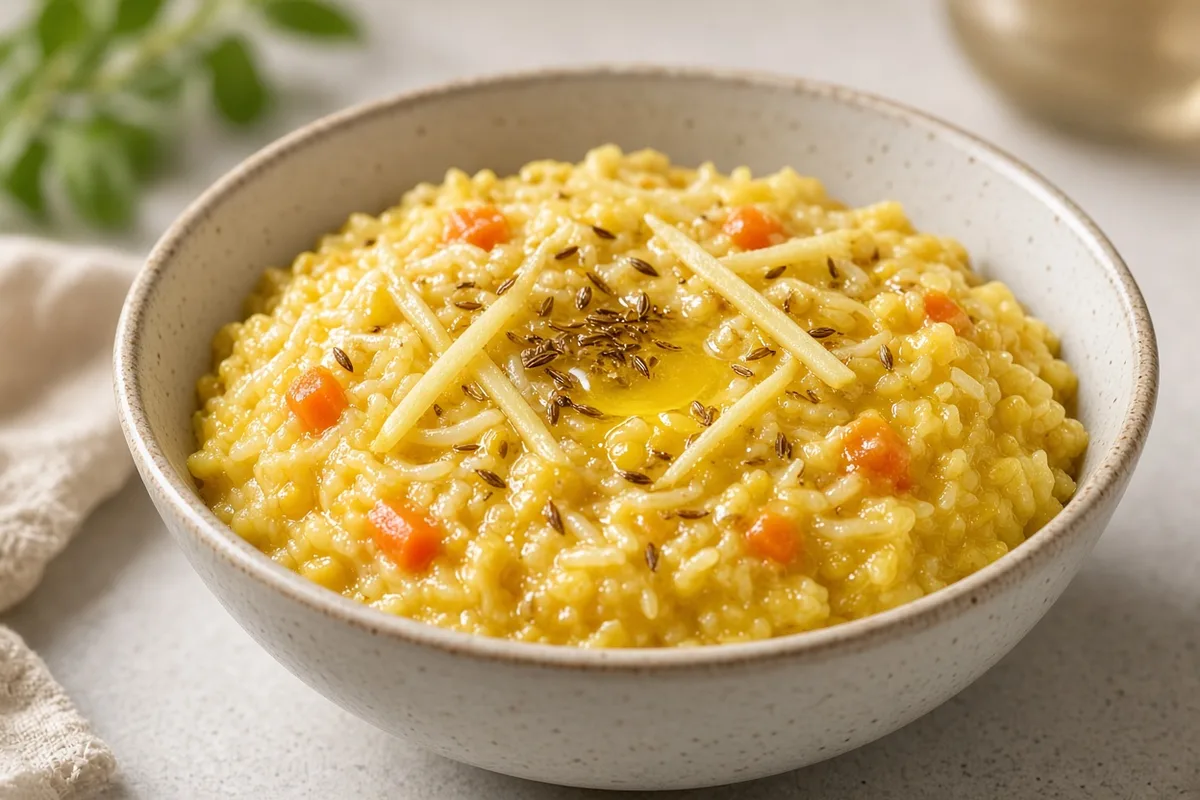 Plat : Khichdi indien riz-lentilles
