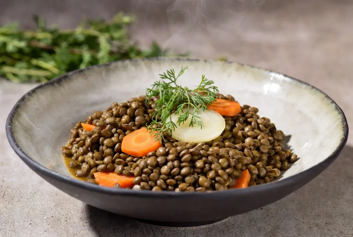 Plat : Lentilles vertes du Puy