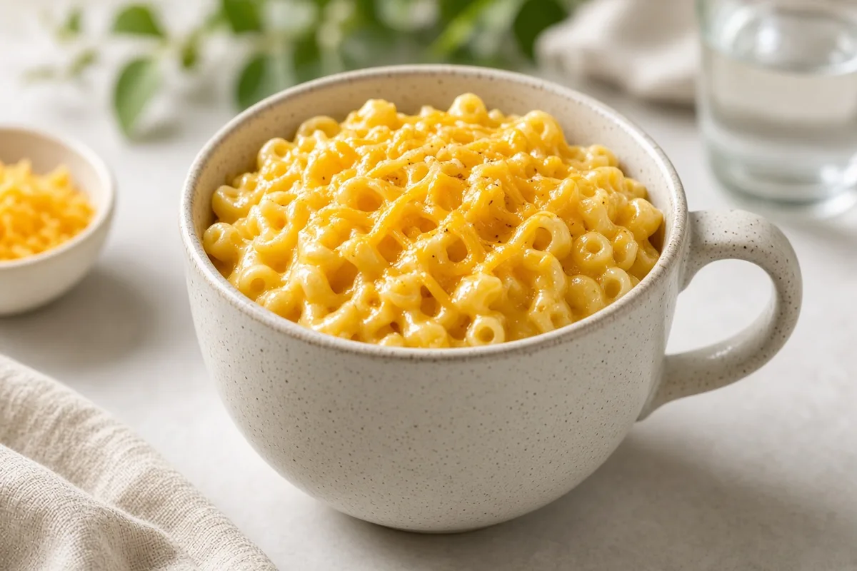 Plat : Mac and cheese en mug