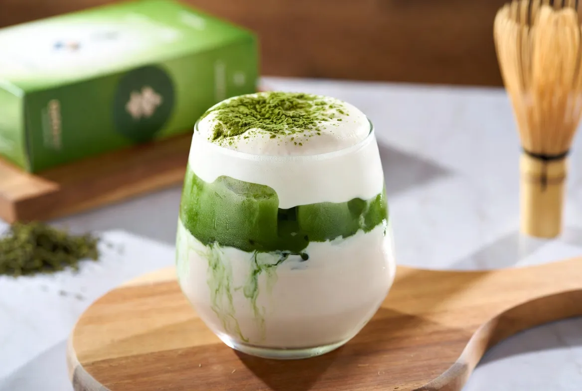 Plat : Matcha latte au lait d'avoine