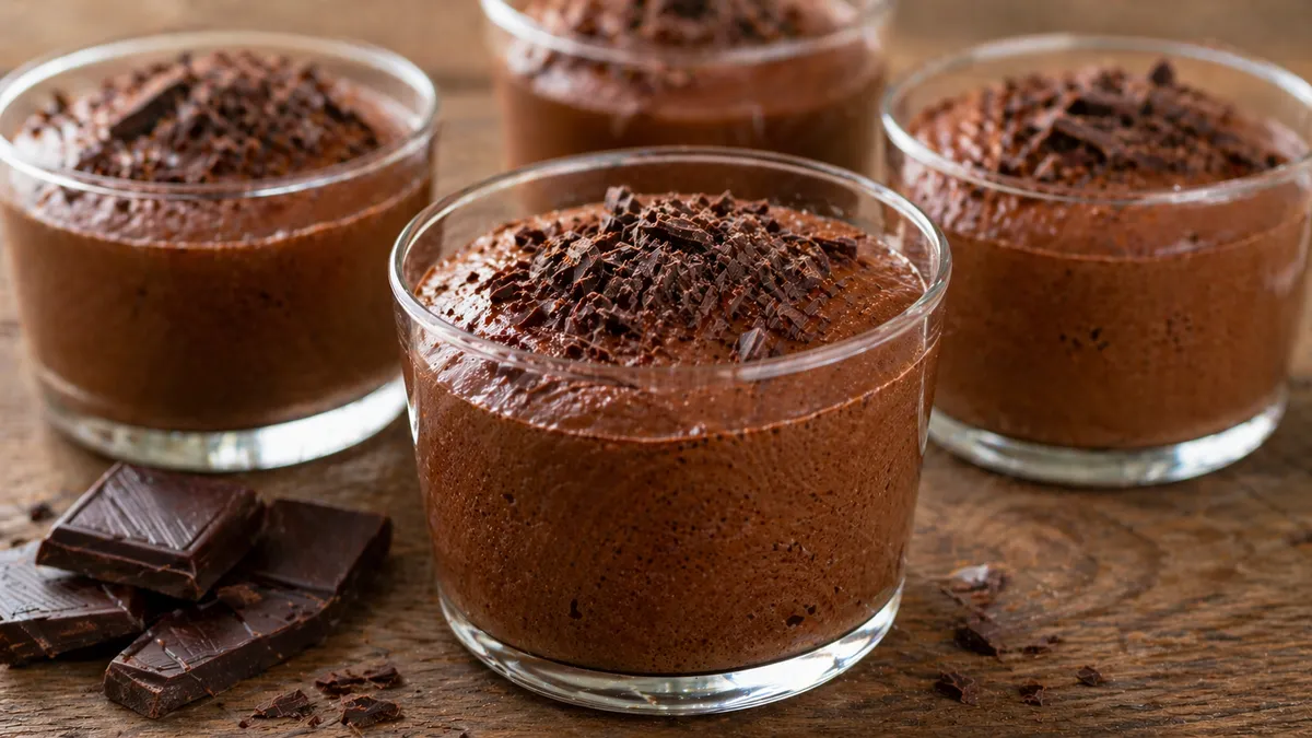 Plat : Mousse au chocolat aérienne