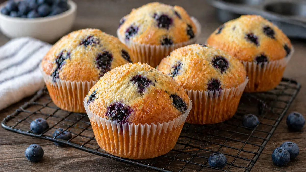 Plat : Muffins aux myrtilles