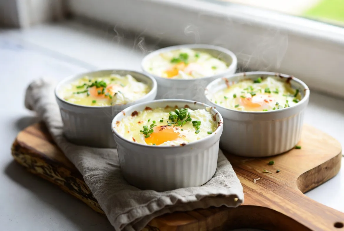 Plat : Œufs cocotte crémeux
