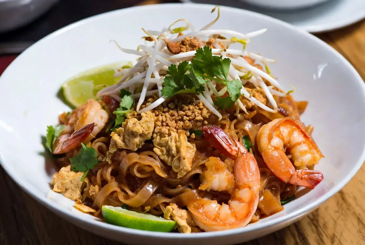 Plat : Pad thaï aux crevettes