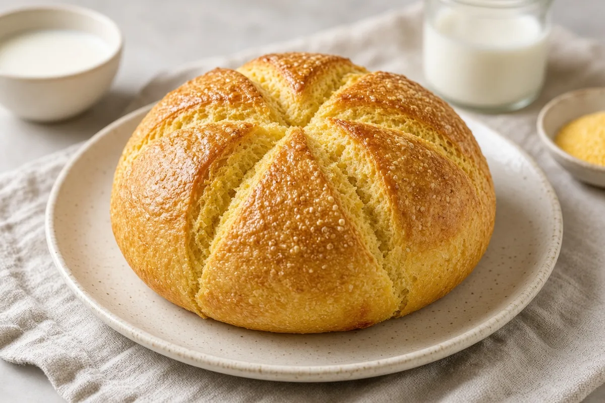 Pain au maïs légèrement sucré
