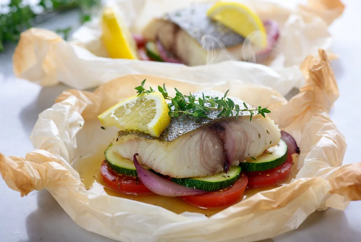 Plat : Papillotes de cabillaud aux légumes