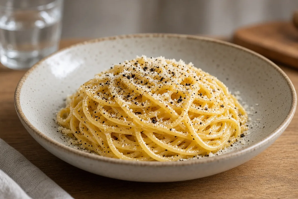 Plat : Pâtes cacio e pepe