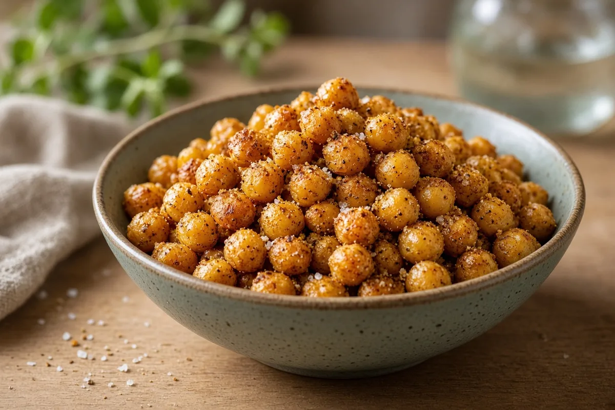 Plat : Pois chiches croustillants au curry