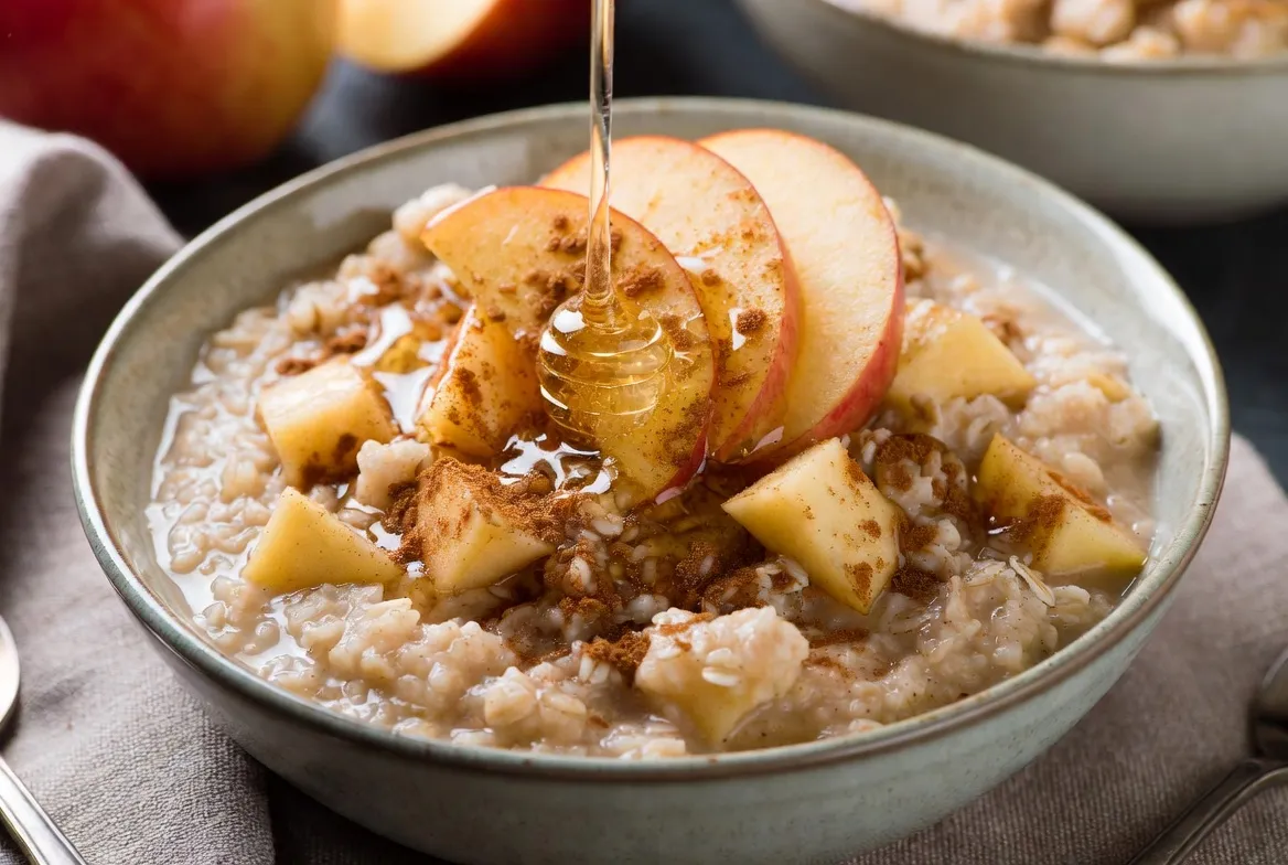 Plat : Porridge pomme-cannelle