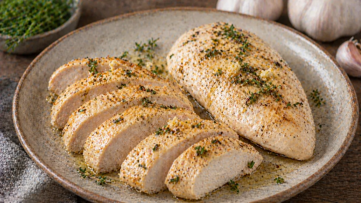 Plat : Blanc de poulet ultra tendre
