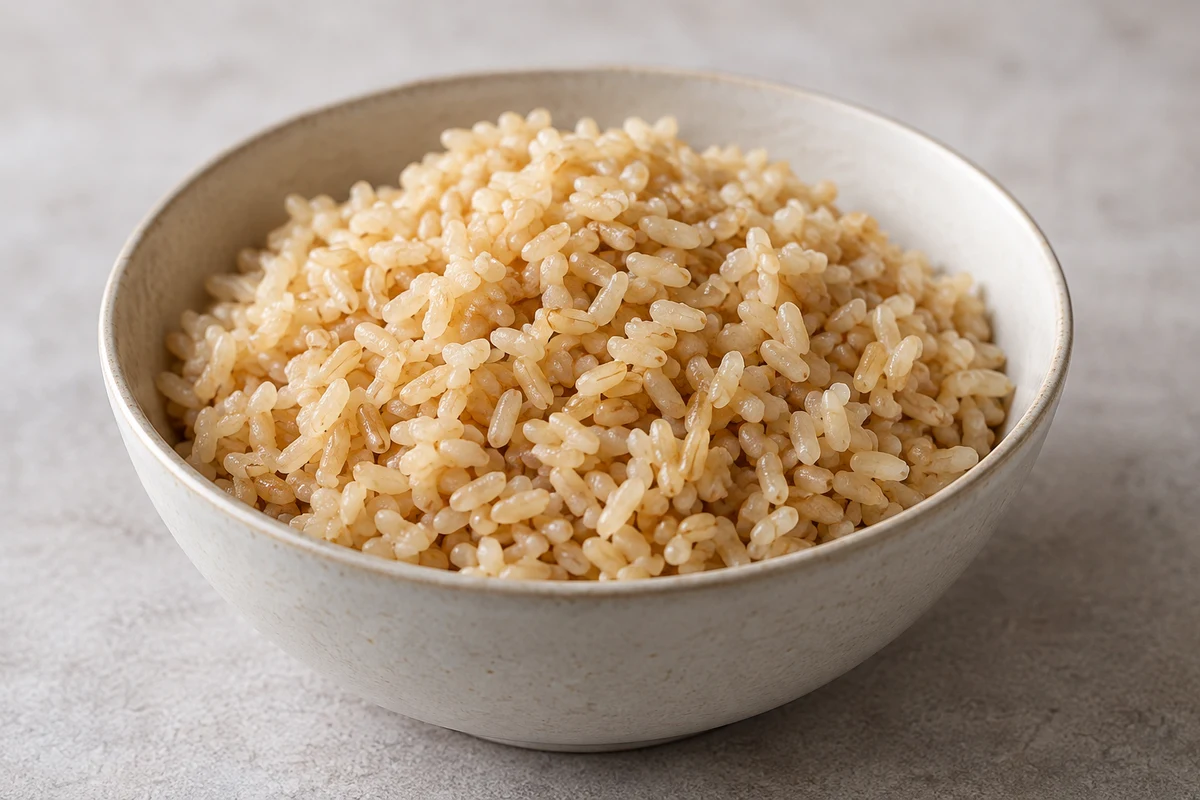Brown rice in the rice cooker