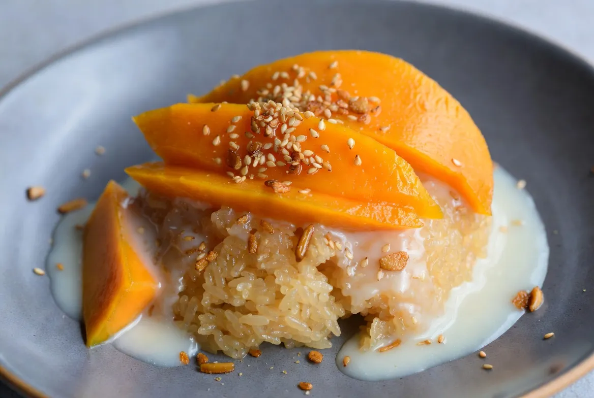 Plat : Riz au lait coco-mangue thaï