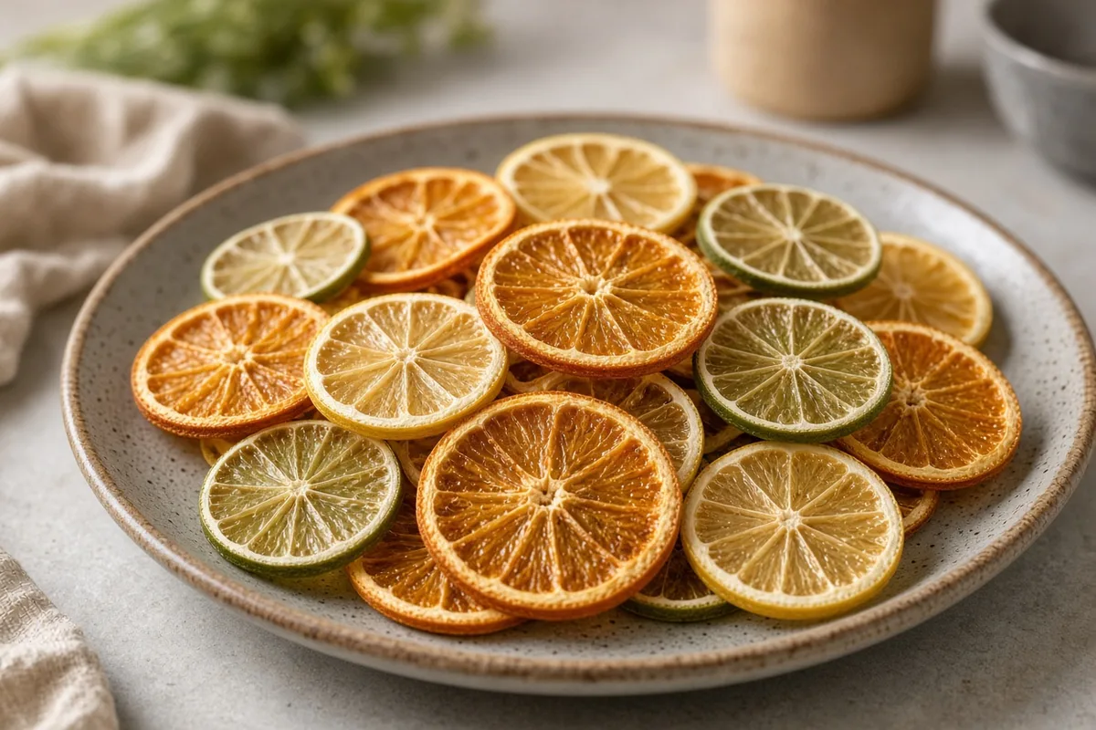 Plat : Rondelles d’agrumes séchées