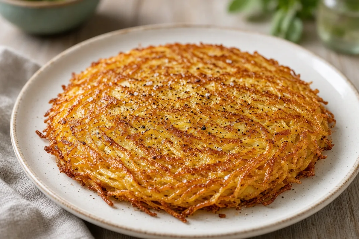 Plat : Rösti de pommes de terre