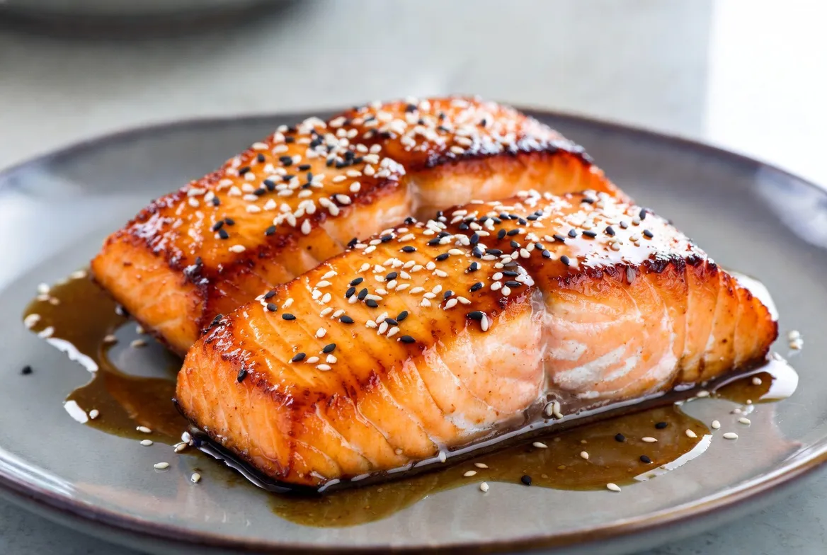 Plat : Saumon teriyaki glacé