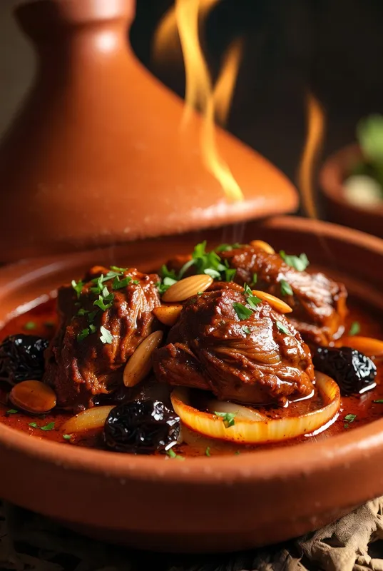 Plat : Tajine d'agneau aux pruneaux