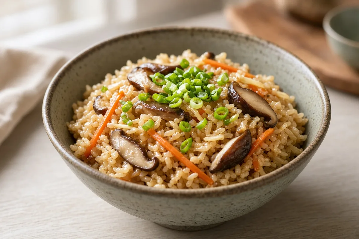 Plat : Takikomi gohan aux champignons