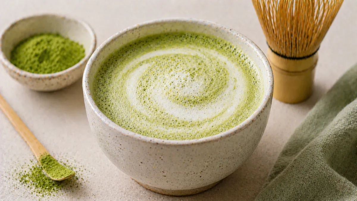 Plat : Matcha latte onctueux